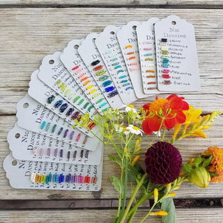 Nic Danning beaded jewellery colour swatch collection.