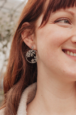 'Silvan' Stainless Steel Earrings