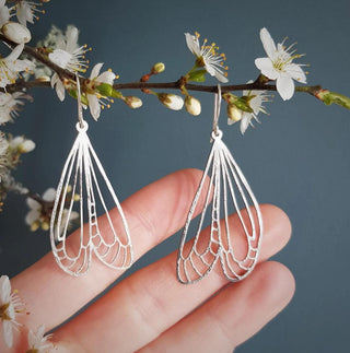 Golden Wings 'Naiad' Brass Earrings
