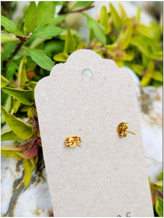 'Newlyn' Beaten Brass Fringe Earrings