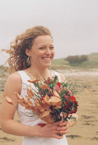 Handmade bridal jewellery by Nic Danning | Photo credit: Imogen Rosemary | Floral design: Blostma