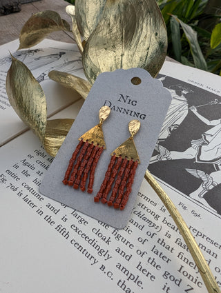 Beaded Fringe 'Thebes' in 'Samian'