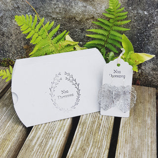 Silver Leaf Steel Monsoon earrings