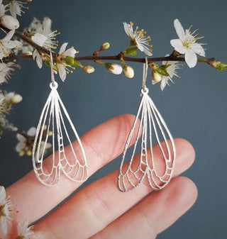 Golden Wings 'Naiad' Brass Earrings